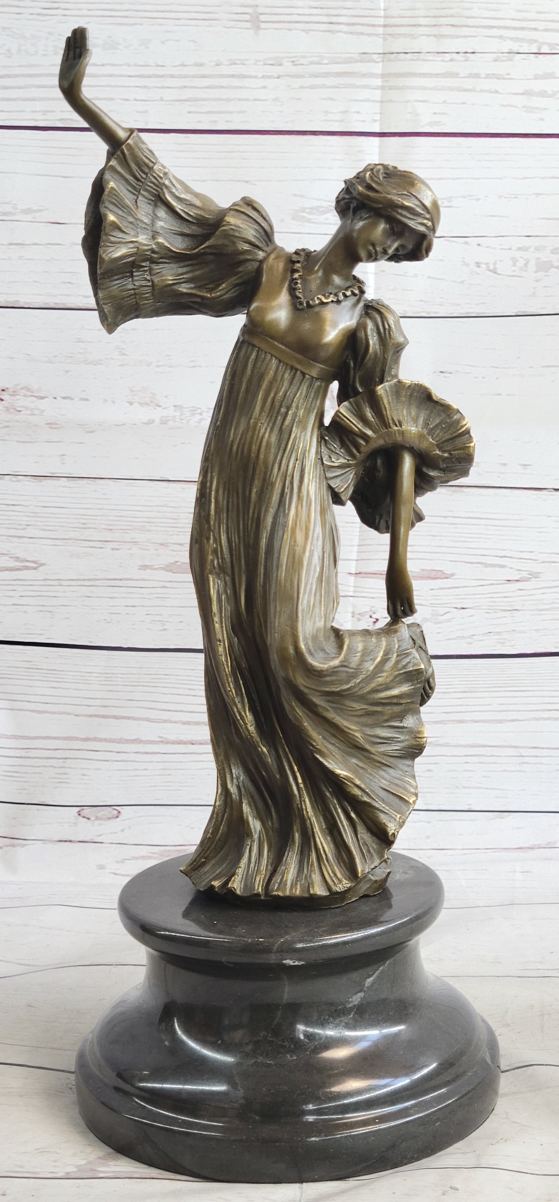 Agathon Léonard Danseuse Chantant Bronze 16" x 6.5"