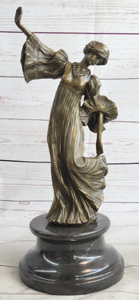 Agathon Léonard Danseuse Chantant Bronze 16" x 6.5"
