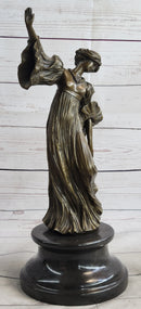 Agathon Léonard Danseuse Chantant Bronze 16" x 6.5"