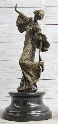 Agathon Léonard Danseuse Chantant Bronze 16" x 6.5"
