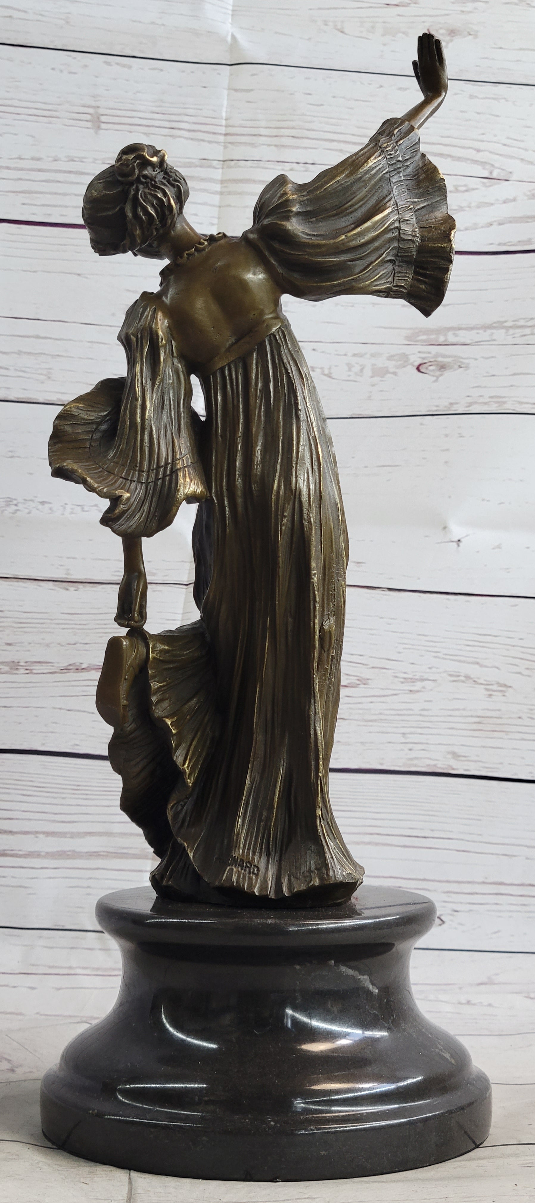 Agathon Léonard Danseuse Chantant Bronze 16" x 6.5"