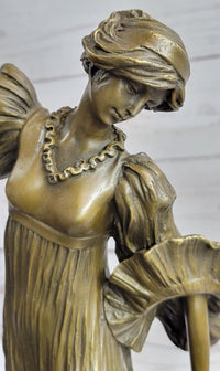 Agathon Léonard Danseuse Chantant Bronze 16" x 6.5"