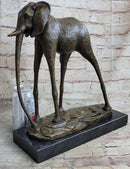 Hot Cast Bronze Elephant Sculpture after Salvador Dali on Marble Base