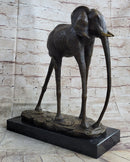 Hot Cast Bronze Elephant Sculpture after Salvador Dali on Marble Base