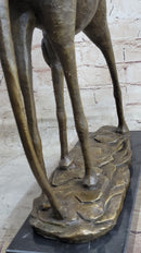 Hot Cast Bronze Elephant Sculpture after Salvador Dali on Marble Base