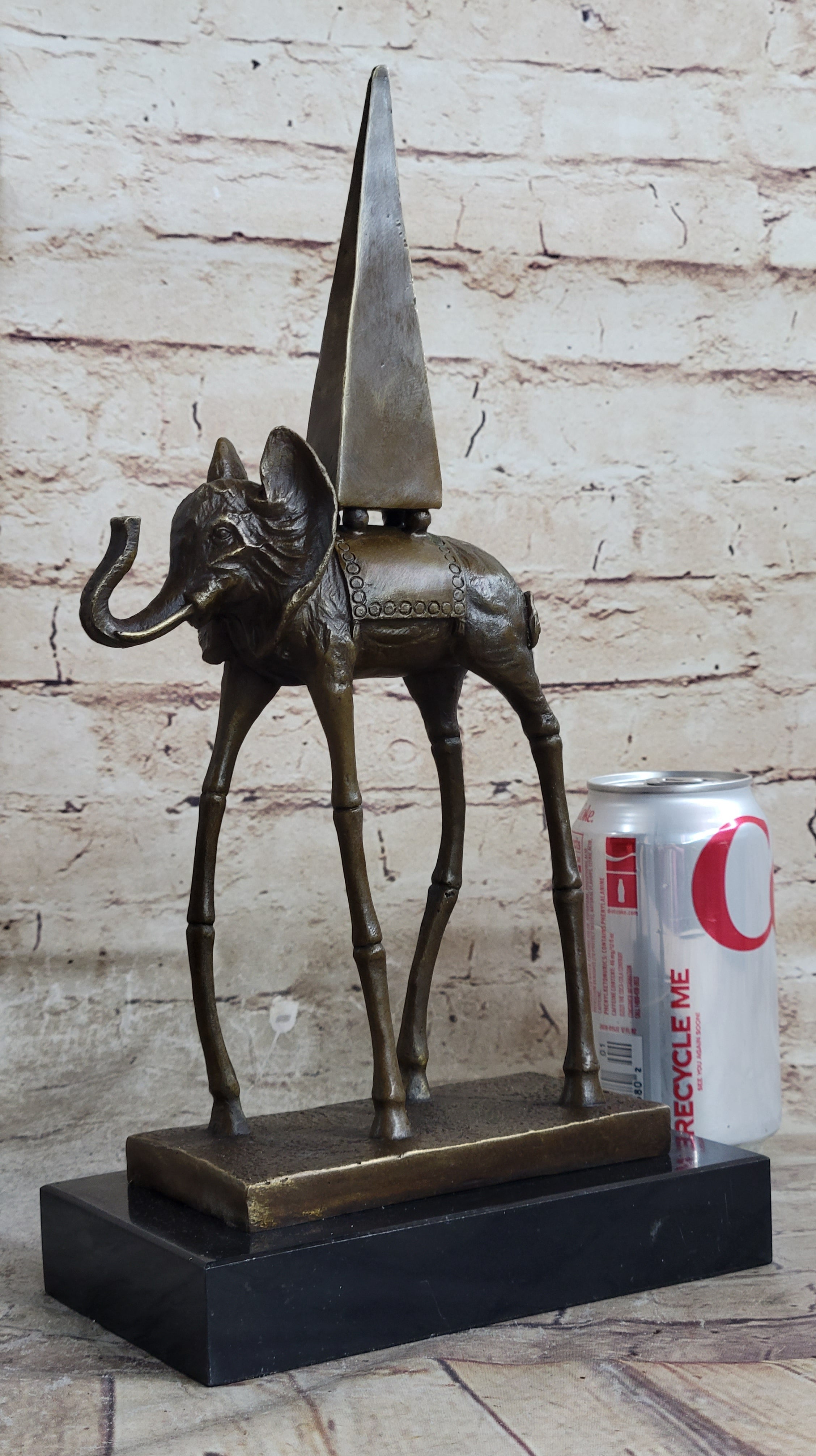 Salvador Dali Space Elephant Bronze Sculpture Surreal Art