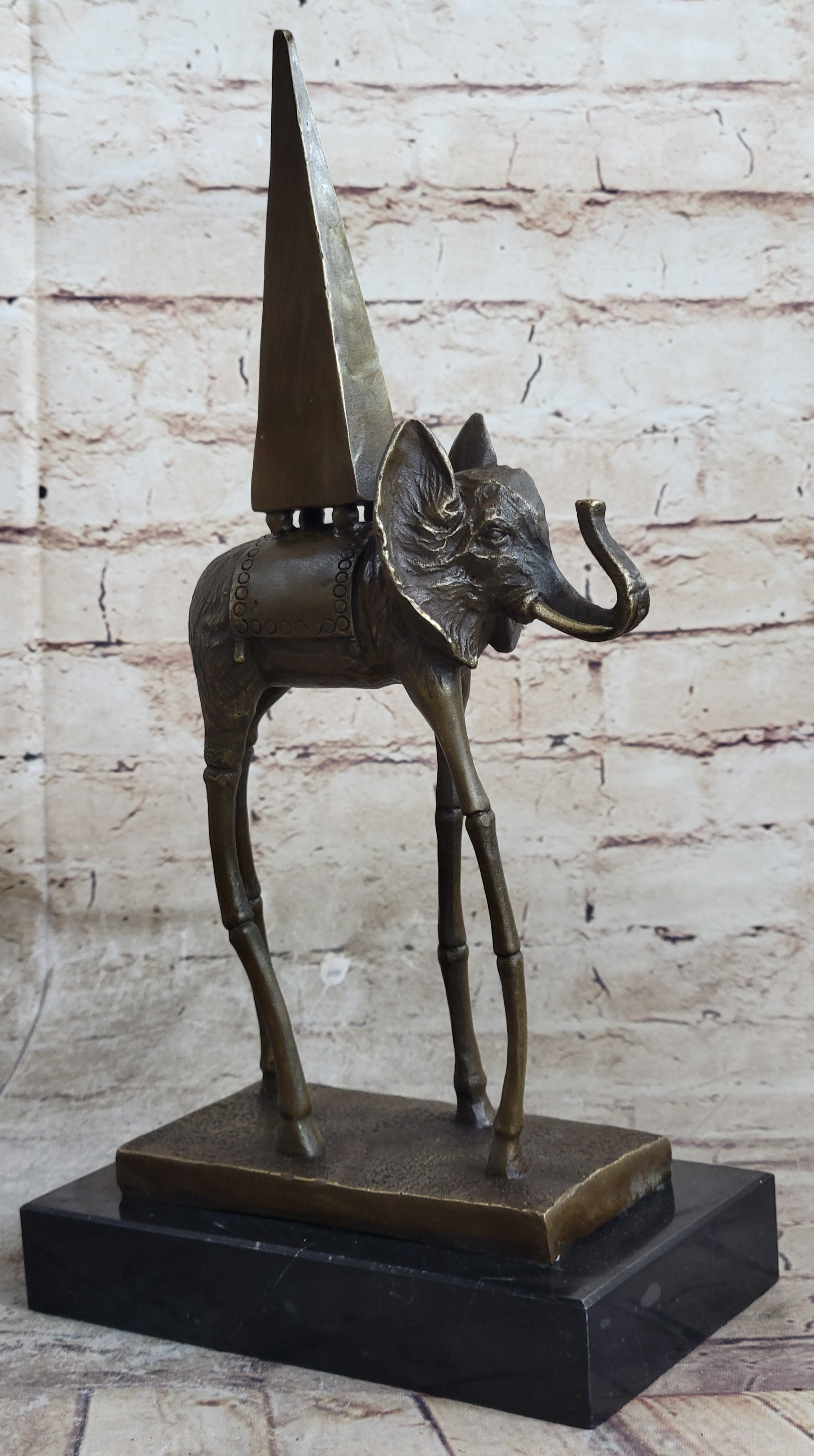 Salvador Dali Space Elephant Bronze Sculpture Surreal Art
