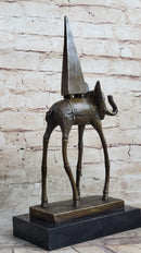 Salvador Dali Space Elephant Bronze Sculpture Surreal Art
