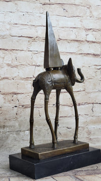 Salvador Dali Space Elephant Bronze Sculpture Surreal Art