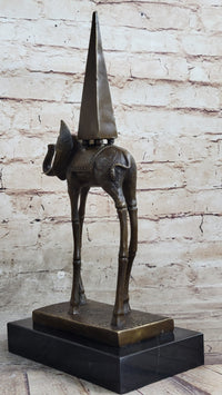 Salvador Dali Space Elephant Bronze Sculpture Surreal Art