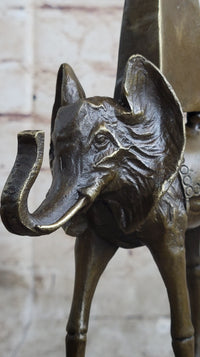 Salvador Dali Space Elephant Bronze Sculpture Surreal Art