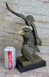 Large American Bald Eagle Hot Cast Bronze Sculpture