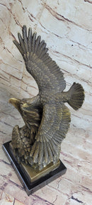 Large American Bald Eagle Hot Cast Bronze Sculpture