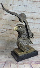 Large American Bald Eagle Hot Cast Bronze Sculpture