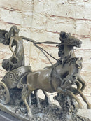 Nike Driving Chariot with Horses Bronze Sculpture