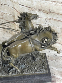 Nike Driving Chariot with Horses Bronze Sculpture