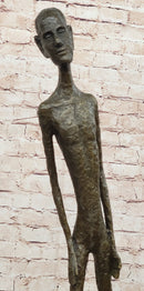 Alberto Giacometti Walking Man - Surrealist Bronze on Marble
