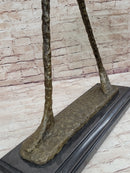 Alberto Giacometti Walking Man - Surrealist Bronze on Marble