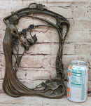 Bronze Metal Wall Art Frame Sculpture of Woman w/ Flowers