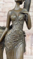 Signed Original Milo 1940 Woman Real Bronze Picture Frame