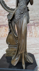 Signed Original Milo 1940 Woman Real Bronze Picture Frame