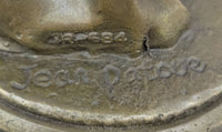 Jean Patoue “Maiden with Chalice” Bronze Sculpture on Marble