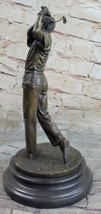 12'' Bronze Vintage Golfer Trophy Bobby Jones Sculpture SALE
