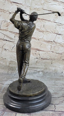 12'' Bronze Vintage Golfer Trophy Bobby Jones Sculpture SALE