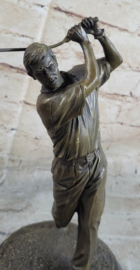 12'' Bronze Vintage Golfer Trophy Bobby Jones Sculpture SALE