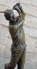 12'' Bronze Vintage Golfer Trophy Bobby Jones Sculpture SALE