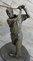 12'' Bronze Vintage Golfer Trophy Bobby Jones Sculpture SALE