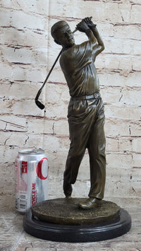 Ben Hogan Male Golfer Sports Memorabilia Golf Club Art Bronze Marble