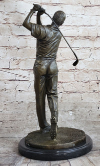 Ben Hogan Male Golfer Sports Memorabilia Golf Club Art Bronze Marble