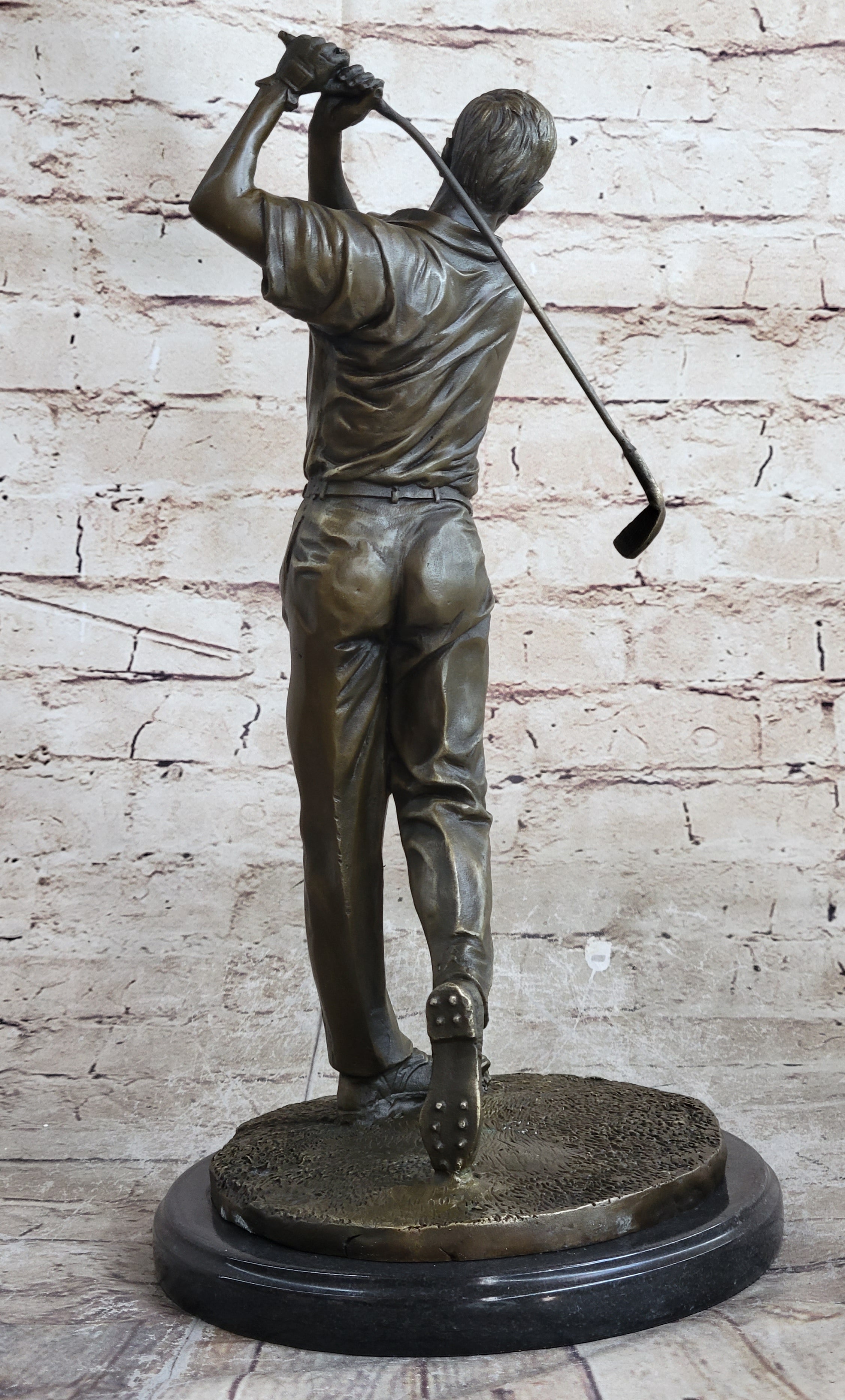 Ben Hogan Male Golfer Sports Memorabilia Golf Club Art Bronze Marble
