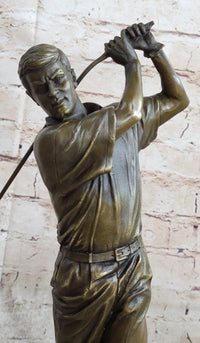 Ben Hogan Male Golfer Sports Memorabilia Golf Club Art Bronze Marble