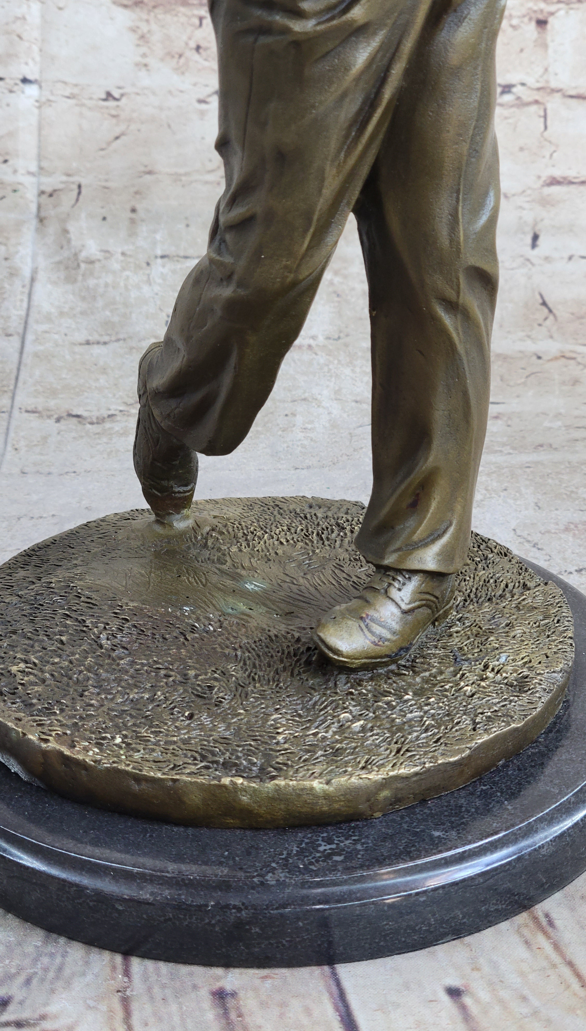 Ben Hogan Male Golfer Sports Memorabilia Golf Club Art Bronze Marble