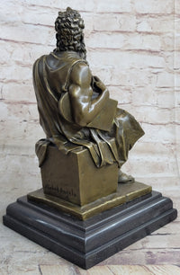 Michelangelo's Moses Bronze Sculpture 13" x 7"