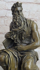 Michelangelo's Moses Bronze Sculpture 13" x 7"