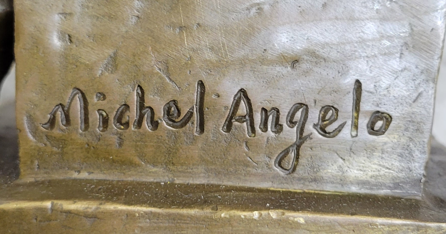 Michelangelo's Moses Bronze Sculpture 13" x 7"