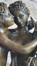 Extra Large Three Graces Bronze Sculpture by Canova 80 Lbs