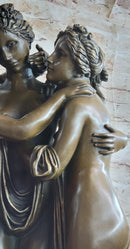 Extra Large Three Graces Bronze Sculpture by Canova 80 Lbs