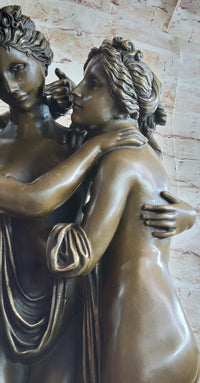 Extra Large Three Graces Bronze Sculpture by Canova 80 Lbs