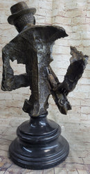 African American Jazz Saxophonist Bronze Sculpture