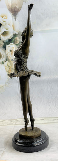 Prima Ballerina Ballet Dancer Bronze Figure 16" x 9"