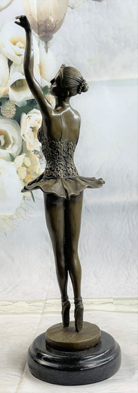 Prima Ballerina Ballet Dancer Bronze Figure 16" x 9"