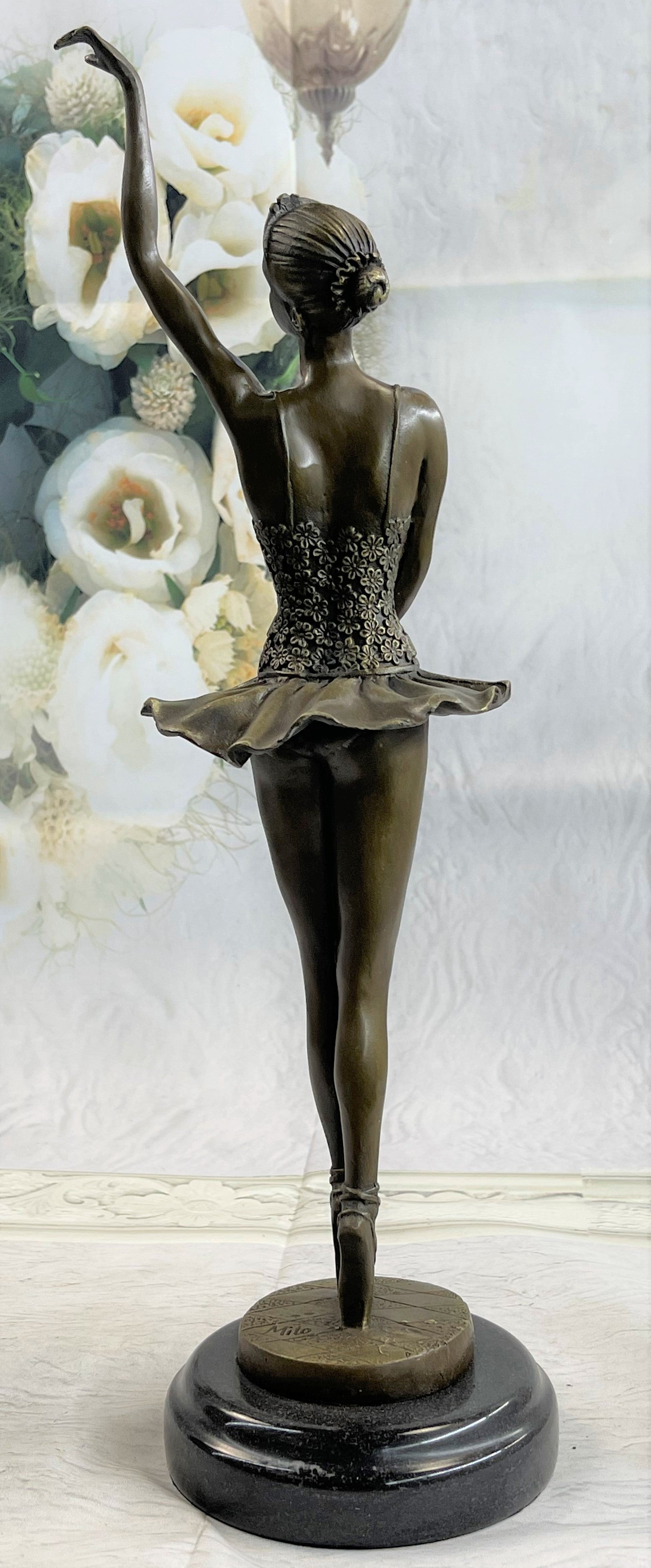 Prima Ballerina Ballet Dancer Bronze Figure 16" x 9"