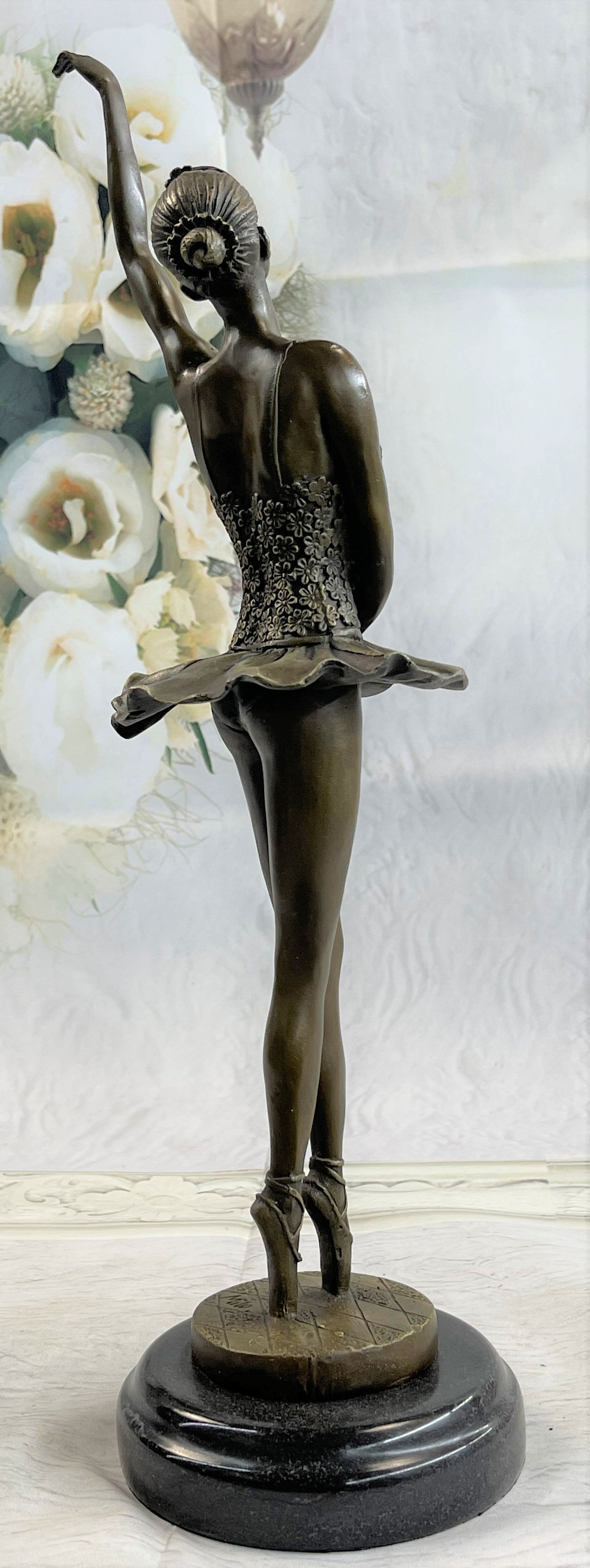 Prima Ballerina Ballet Dancer Bronze Figure 16" x 9"