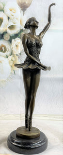 Prima Ballerina Ballet Dancer Bronze Figure 16" x 9"
