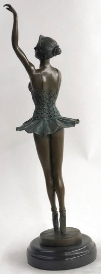 Bronze Sculpture Signed Milo Ballerina Dancer Hot Cast