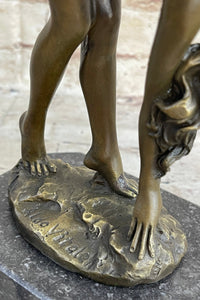 Signed Italian Artist Vitaleh Sexy Woman Bronze Sculpture